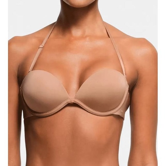 Skims Multi Way Bra Women 36DD Beige Underwire Convertible Padded Lined - Picture 4 of 15